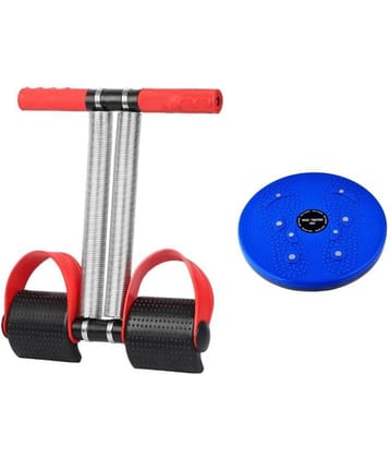 Oddish Tummy Trimmer Double Spring Red color with Tummy Twister combo Pack home gym equipment abdominal exercise fat cutter body toner for men and women