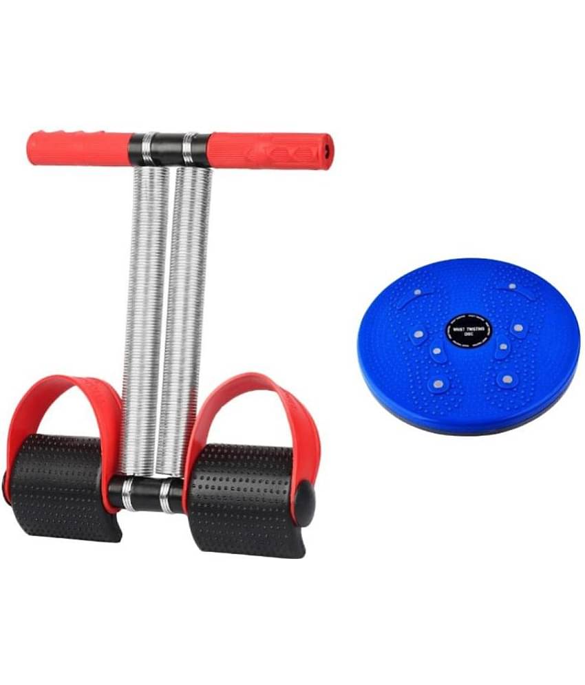 Oddish Tummy Trimmer Double Spring Red color with Tummy Twister combo Pack home gym equipment abdominal exercise fat cutter body toner for men and women