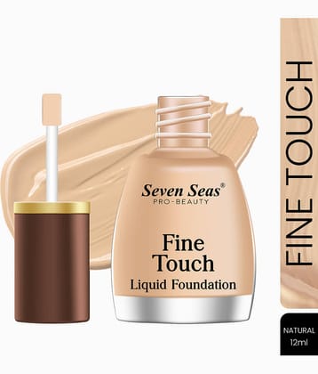 Seven Seas Fine Touch Waterproof Total Oil Control Liquid Foundation(Natural,12ML)