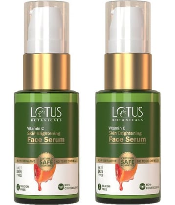 Lotus Botanicals Vitamin-C Skin Brightening Face Serum 30ml (Pack of 2)