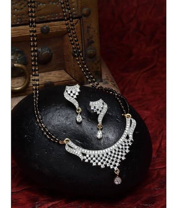 Sunhari Jewels Silver Mangalsutra Set ( Pack of 1 )