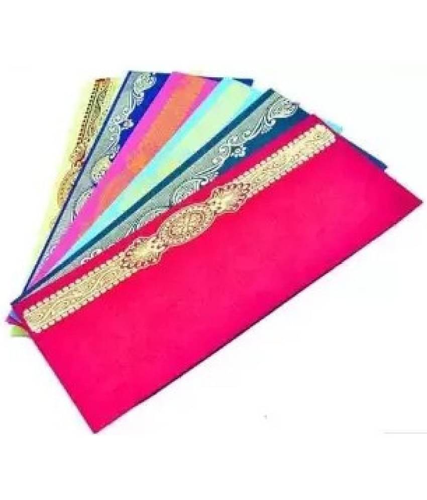Posshe Multicolor Design Money Cash Gift Cover Shagun Envelopes Envelopes (Pack of 50 Multicolor)