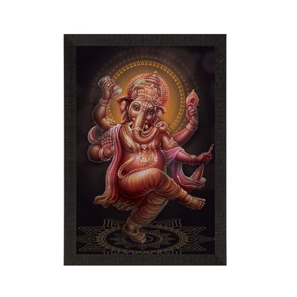 Lord Ganesha Satin Matt Texture UV Art Painting