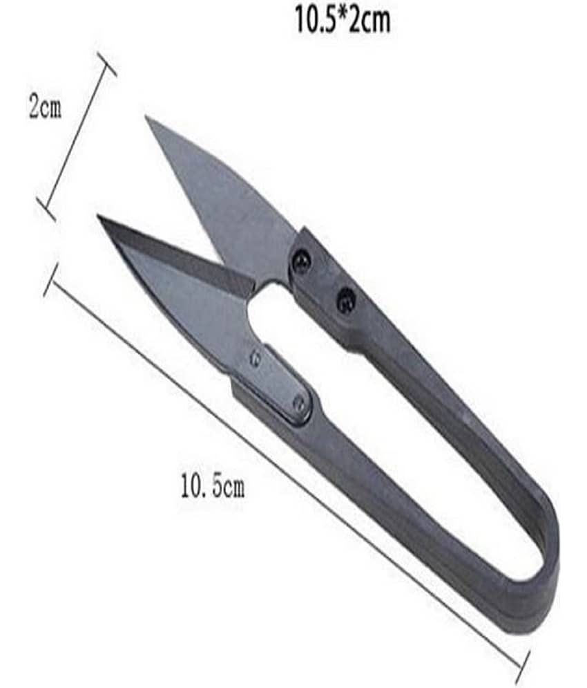 mini Sewing Scissors for Fabric Cutting Lightweight Yarn Thread Cutter Cross Stitch Thread Snips U Shaped Trimming Embroidery Scissors for Fabric DIY Project Household Supplies pack of 1