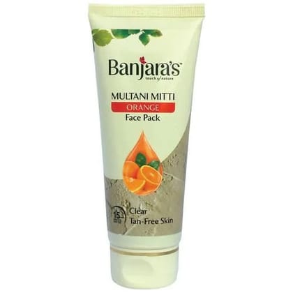 Banjara's Multani Mitti + Orange Face Pack, 50 gm