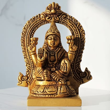 Brass Showpiece Laxmi Ji God Idol Statue (BSMAS1447 L)