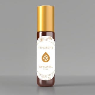 Fragrens  Soft Sandal Attar  Classic Indian Fragrance  Pure Sandalwood Perfume Oil Alcohol Free for Men  Women (10ml)