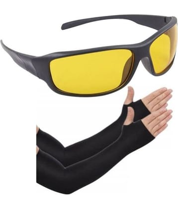 Bentag - Black Solid Riding Sleeves ( Single Set )
