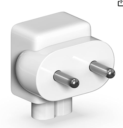 LS LAPSTER Quality Assured Indian Style Plug Adapter Duck Head for Power Adapters of MacBook,Powerbook, Pro, Air, iPod, iPhone, iPad, iBook