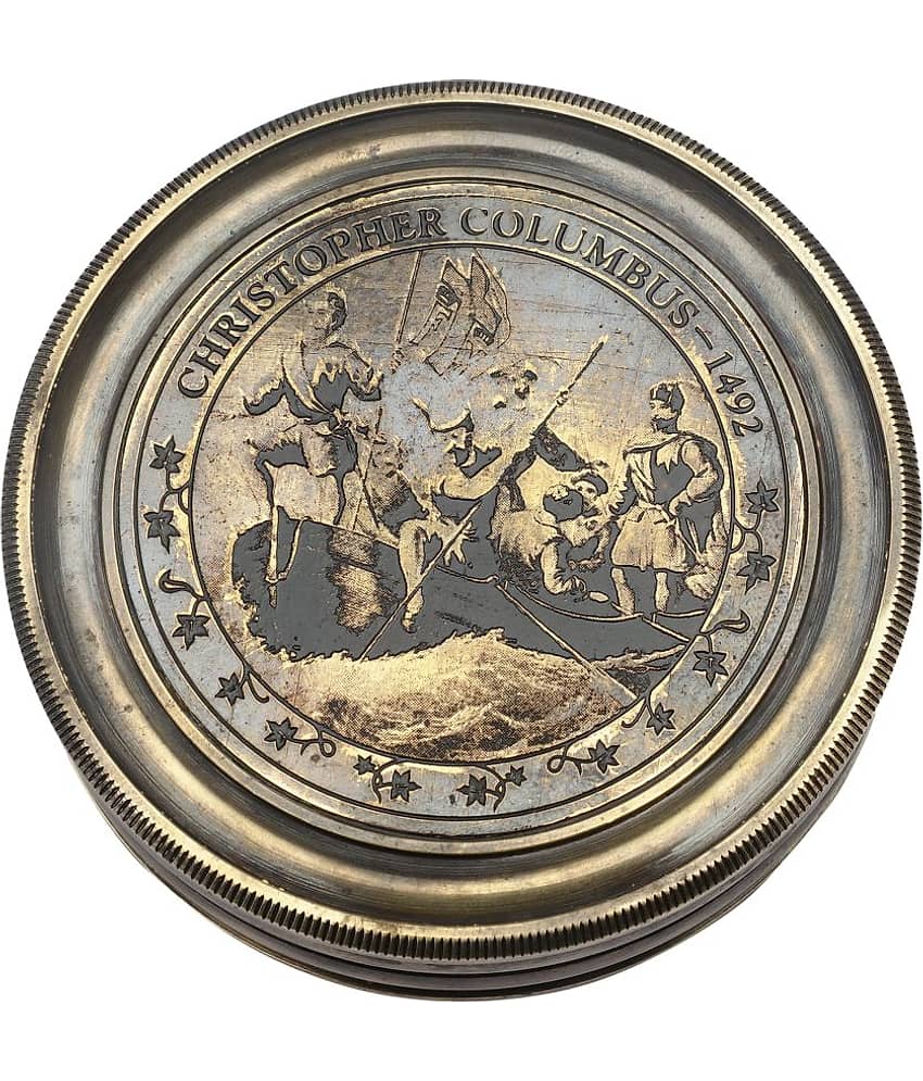 Generic - Antique Metallic Christopher Columbus Compass Showpiece 2 cm