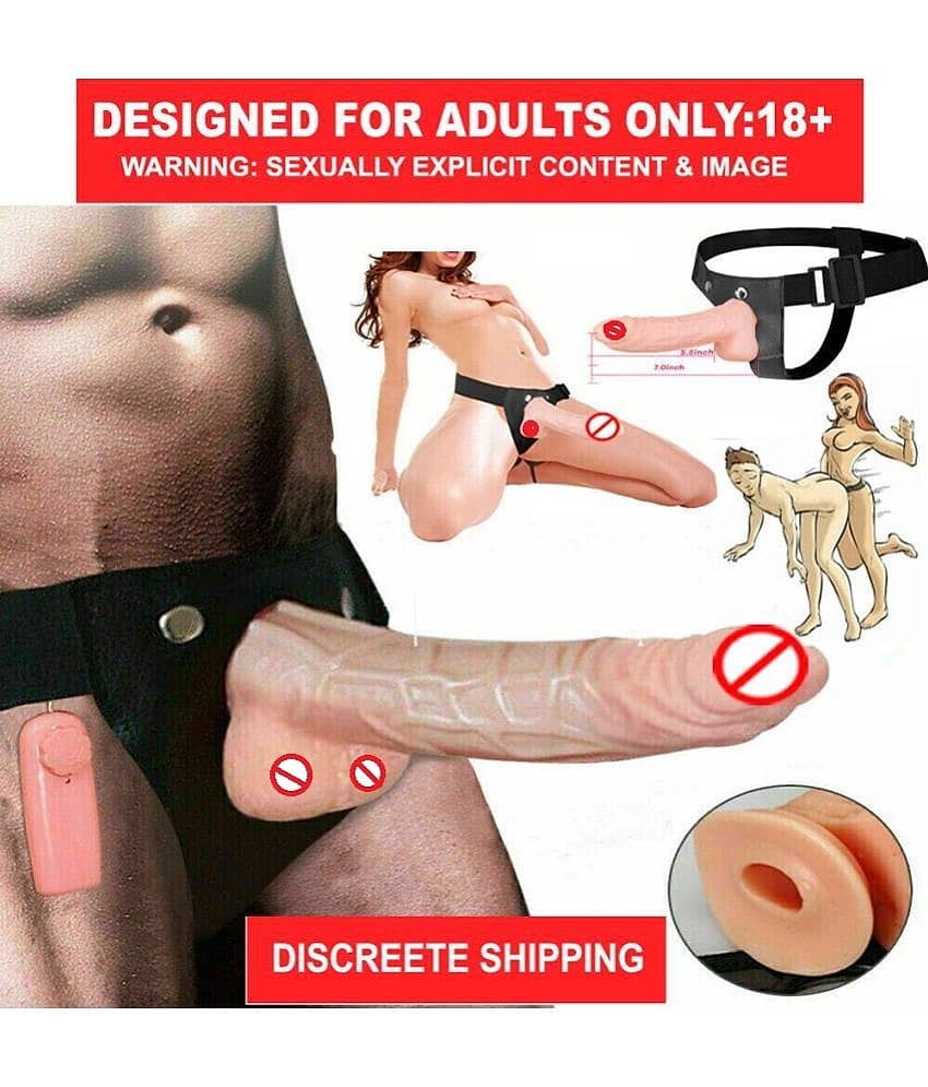 kamahouse 7 inch Big Hollow Strap On Dildo with Vibration and belt Female Sex Toykamahouse 7 inch Big Hollow Strap On Dildo with Vibration and belt Female Sex Toy