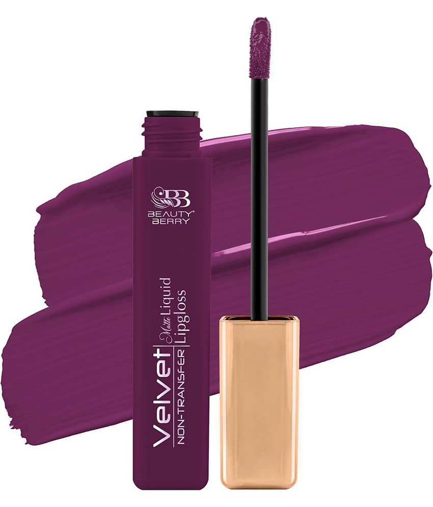 Beauty Berry Velvet Non Transfer Liquid Lipstick for Women 5ml, Unlock (Shade - 18)