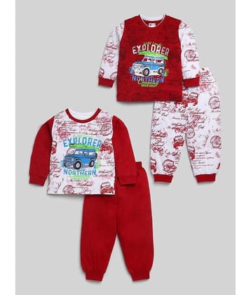 Mars Infiniti Pack of 2 Unisex for Baby Cotton T-Shirt & Trouser ( Navy Blue )