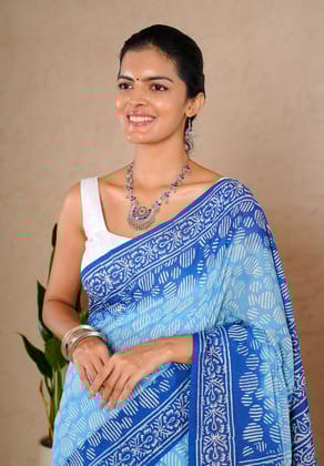 Jaipur Hand Block Print Sarees