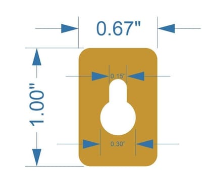 Brand Zero MDF Hooks Design 1 - Size 1 Inches Height