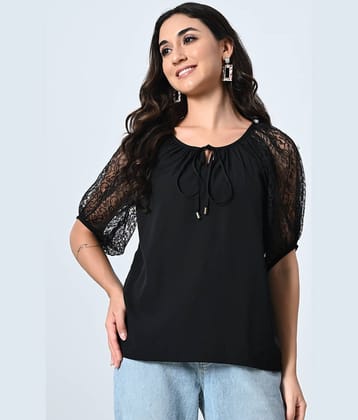 ALL WAYS YOU Women's Crepe Regular Top ( Black )