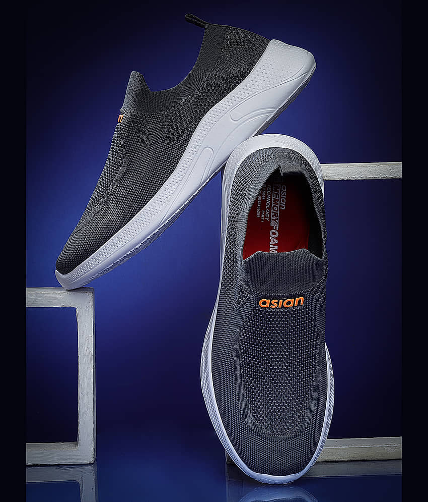 ASIAN Gray Men's Sports Running Shoes