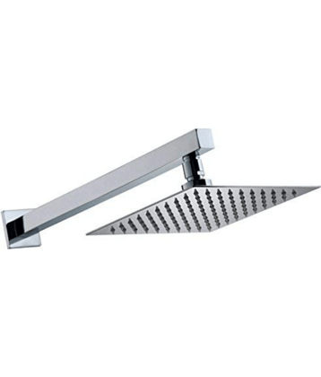 BATHONIX 6x6 Ultra Slim Shower with 12" Arm 1Set Stainless Steel Overhead Shower
