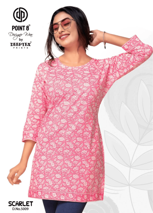 Scarlet Vol 5 Deeptex Prints Short Kurtis