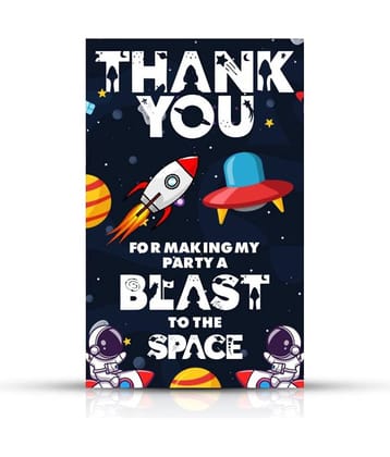 Zyozi Space Theme Thank You for Making Party A Blast to The Space Tags for Birthday,Space Thank You Label Tags for Birthday, Bridal Shower, Wedding, Baby Shower, Thanksgiving Favor (Pack of 30)