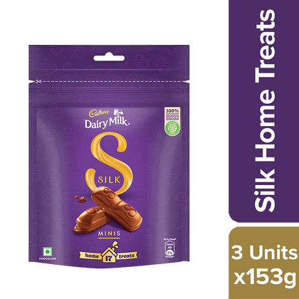 Cadbury Dairy Milk Silk Home Treats, 153 g (Pack of 3)