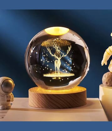 SHARUJA Gold Night Lamp ( Pack of 1 )