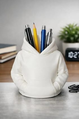 Hoodie Style Pen Holder (WHITE)