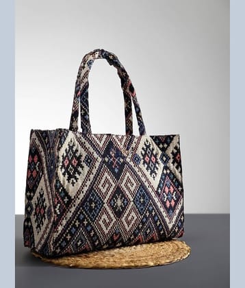 Pearluxis Multicolor Jute Handheld Bag
