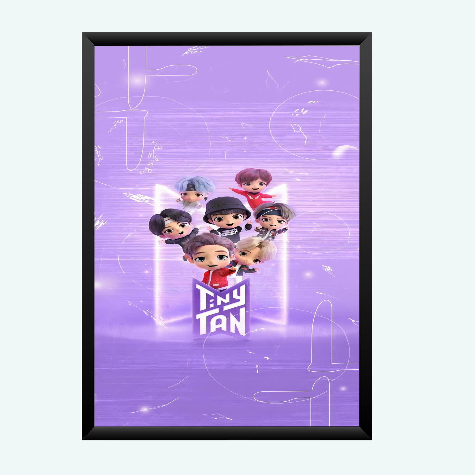 Nokkes Bts Army Bangtan Boy V suga J-Hope Jungkook Jin Jimin Rm 8X12 Inch Size Photo Frame Photo Home Office_bts4_40
