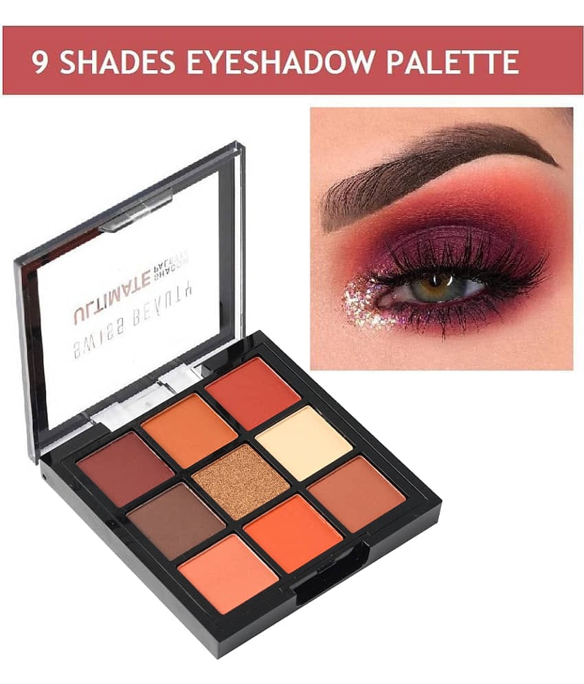 Swiss Beauty Ultimate 9 Color Eyeshadow Palette (Shade-4), 9gm