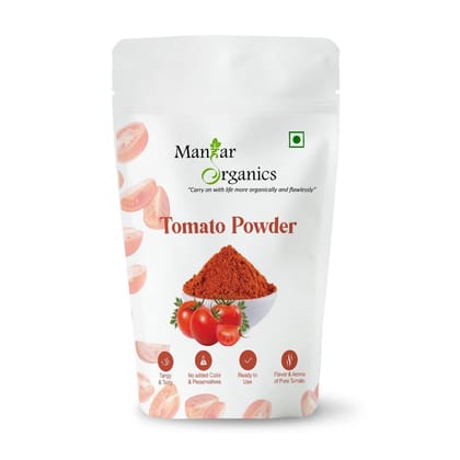 ManHar Organics Tomato Powder | Natural, No Preservatives | Dehydrated Tomato for Cooking, Soups & Seasoning – 100g