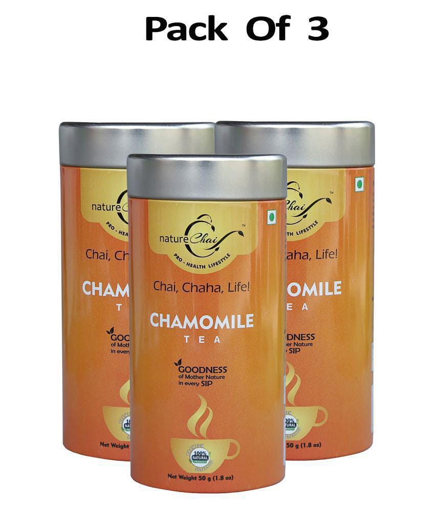 nature Chai Chamomile Tea Loose Leaf 50 gm Pack of 3