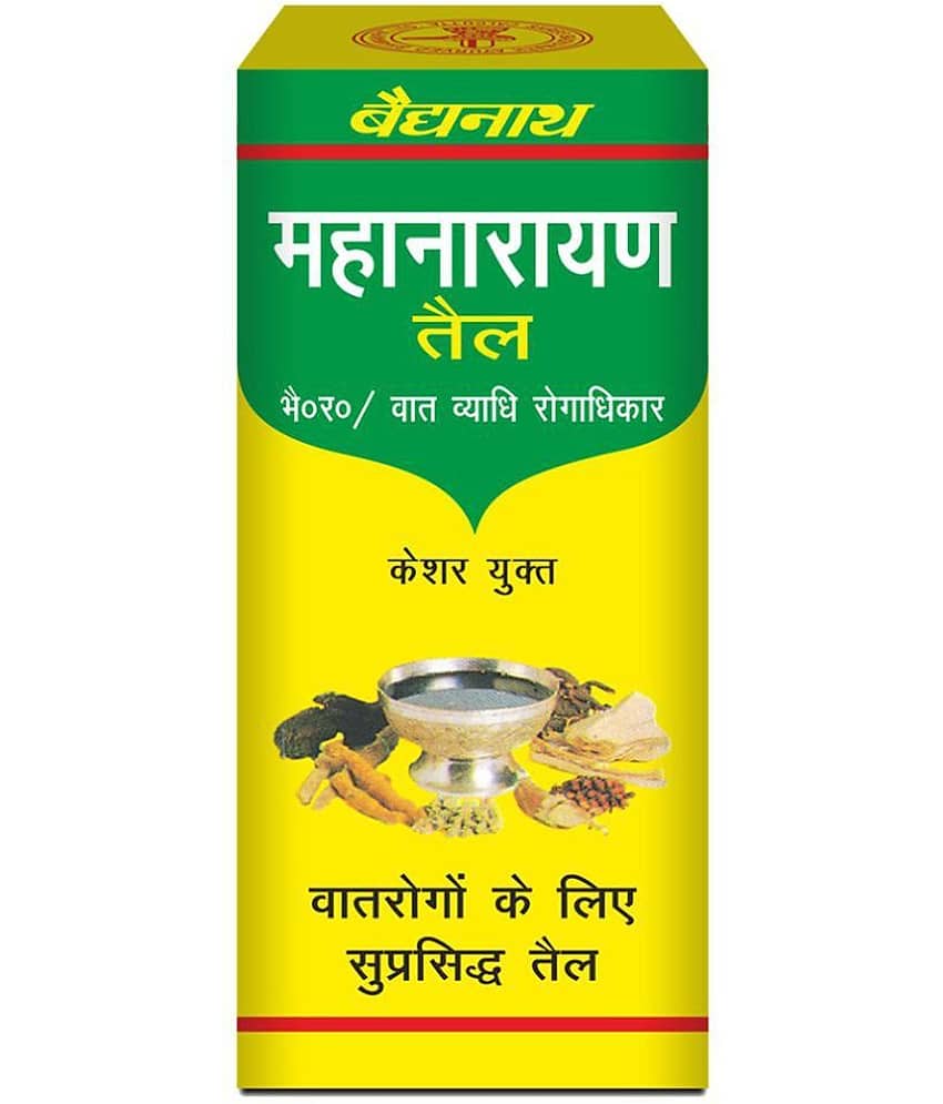 Baidyanath Mahanarayan Oil for Joints & Muscular Pains - Enriched with Kesar 100ml (Pack of 1)