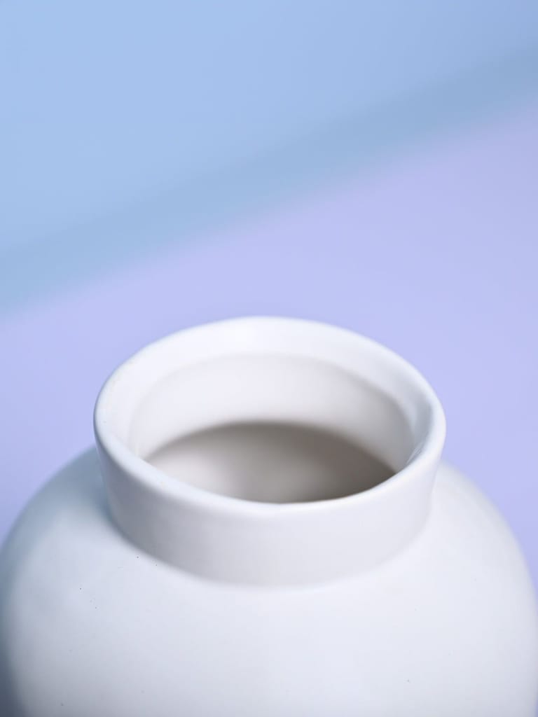 Pretty White Ceramic Vase