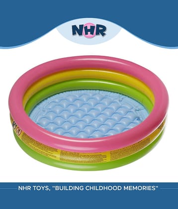 Tricolor Inflatable NHR Bath Tub Pool for Kids | 2 Feet Inflatable Swimming Pool  (Multicolor)