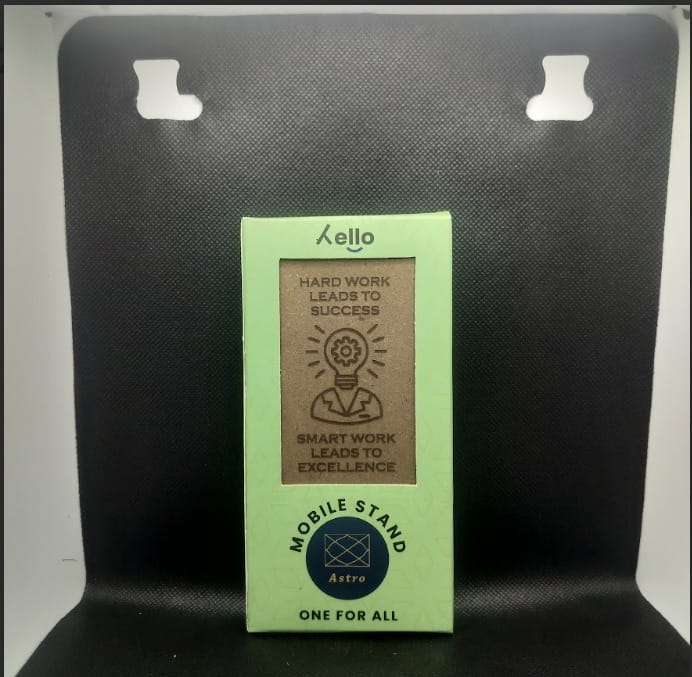 Hello Wooden Mobile Stand Smart Work Leads to Excellence
