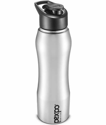 PEXPO 750 ml Stainless Steel Sports Water Bottle (Set of 1, Silver, Bistro)