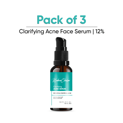 (Pack of 3) Clarifying Acne Face Serum | 12% Niacinamide Serum for Acne | Pigmentation & Oily Skin | 30 ML (Pack of 3) Clarifying Acne Face Serum | 12% Niacinamide Serum for Acne | Pigmentation & Oily Skin | 30 ML
