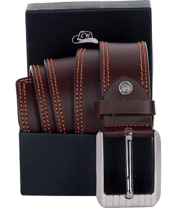 Leather World - Leather Men's Casual Belt ( Pack of 1 )