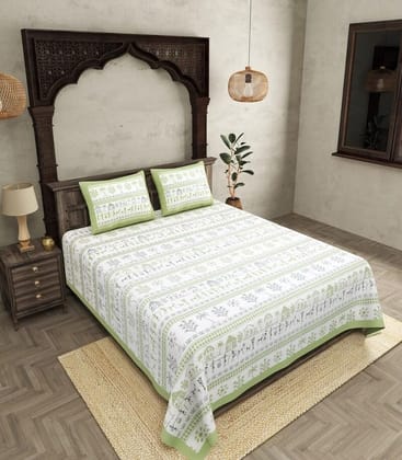290 TC Premium Cotton Safari Adventure Double Bedsheet 290 TC Premium Cotton Safari Adventure Double Bedsheet