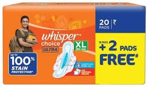 WHISPER CHOICE ULTRA XL 20PAD