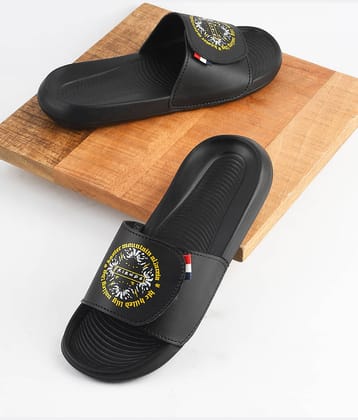 PERY PAO Black Men's Slide Flip Flop