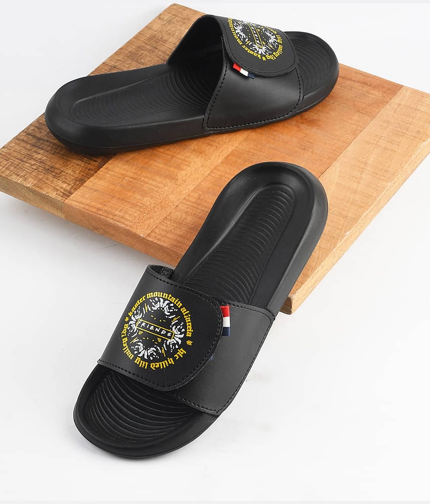PERY PAO Black Men's Slide Flip Flop