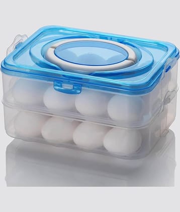 Anshri Plastic Transparent Egg Container ( Set of 1 )