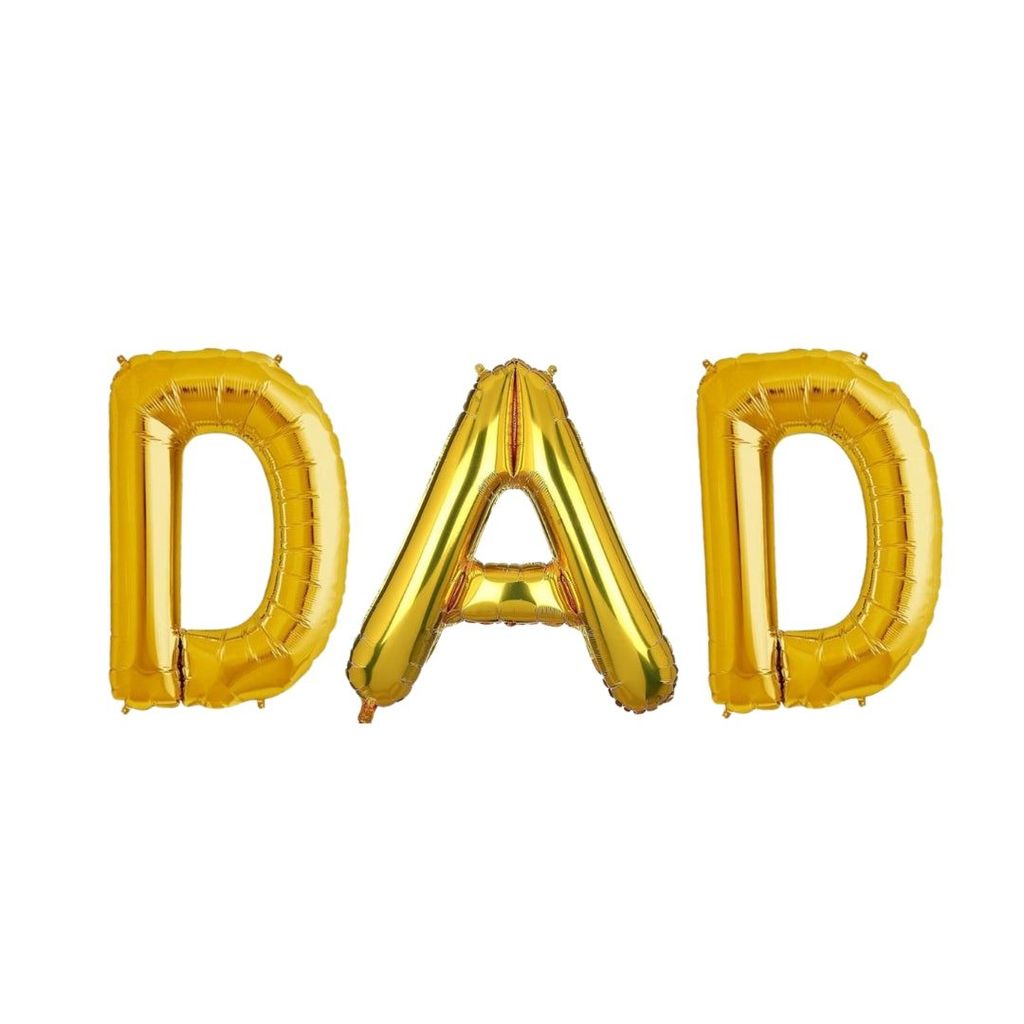 DAD Foil Reusable Balloon - Helium Quality - 40 inches - 3PC SET - Party and Festive Needs | Buy online on ZillyBuy