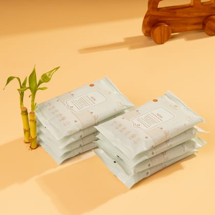 Neer 99.9% Water Baby Wipes Travel Size (Pack of 8)