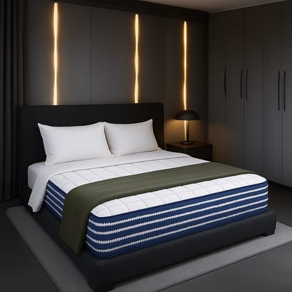SLEEP SPA Ortho Pocket with SrtX Tech 8 inch Queen Pocket Spring Mattress (L x W. 72 inch x 60 inch) SLEEP SPA Ortho Pocket with SrtX Tech 8 inch Queen Pocket Spring Mattress (L x W. 72 inch x 60 inch)