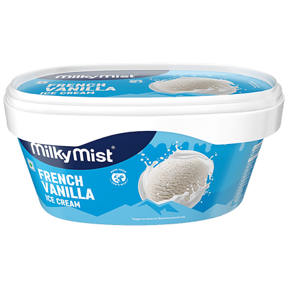 Milky Mist French Vanilla Ice Cream, 1 L Tub