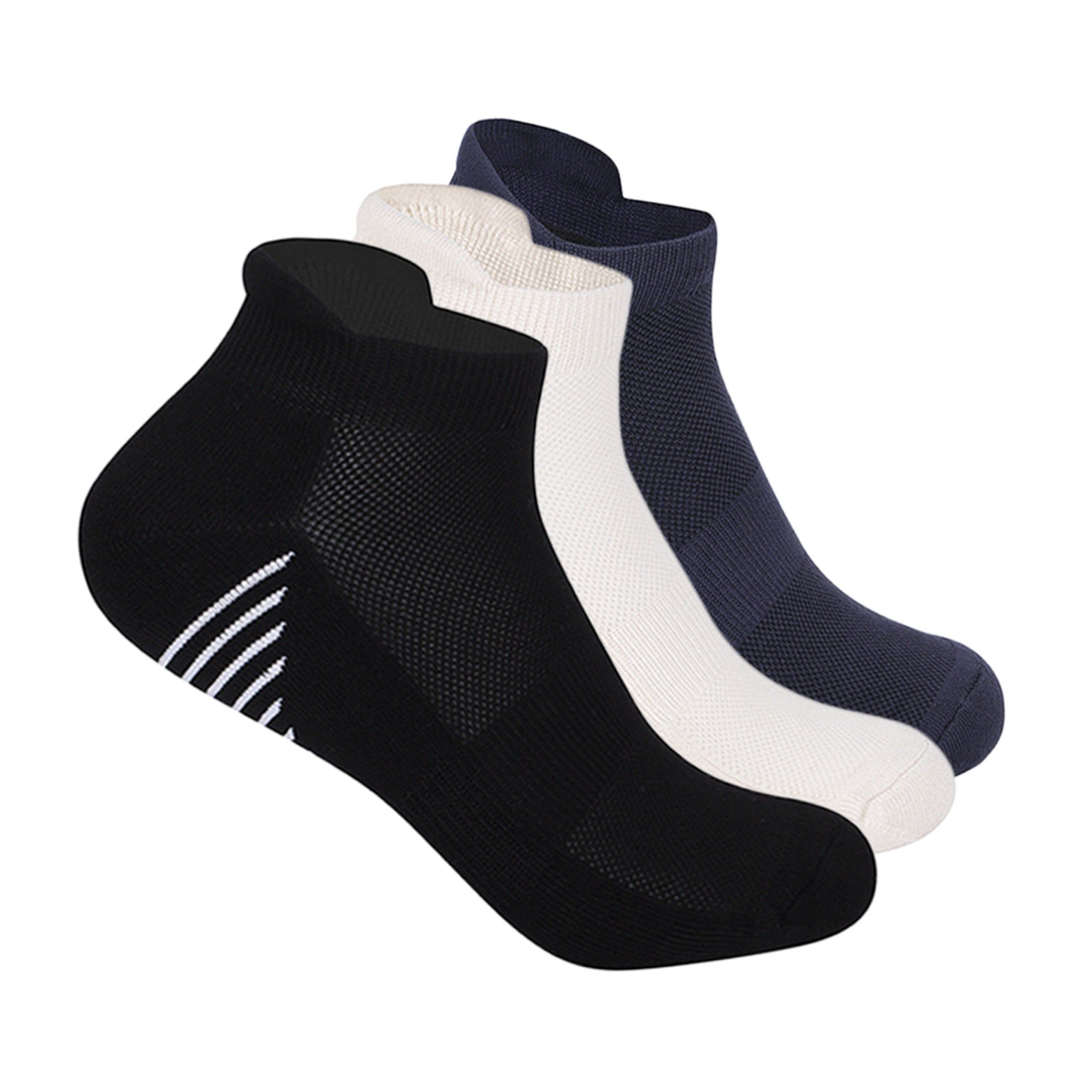 Fitness Pack Set Of 3 Bamboo Socks For Men