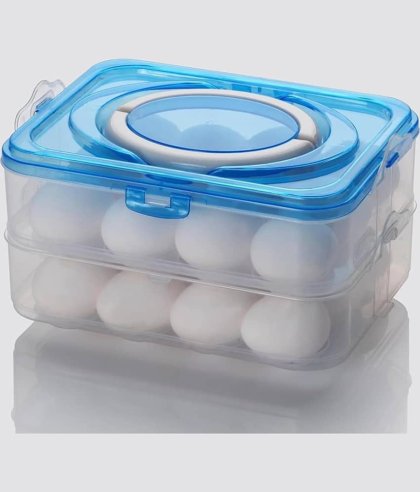 Anshri Plastic Transparent Egg Container ( Set of 1 )